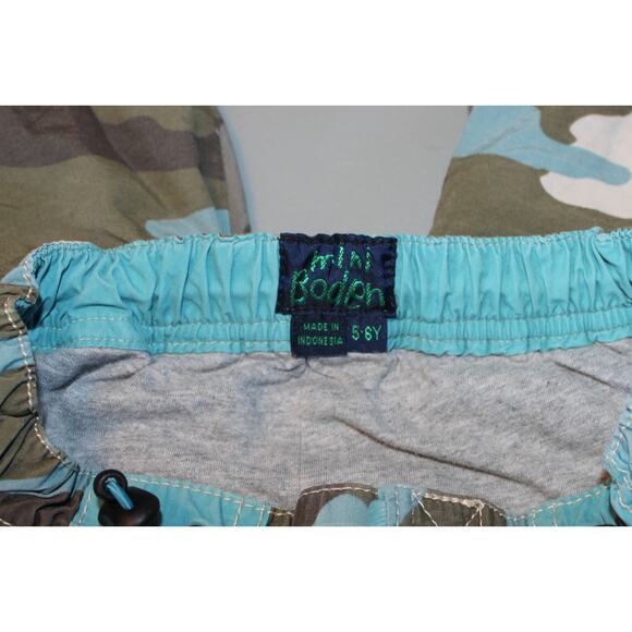 Mini Boden Boys 5-6 Years Camo Cargo Pants Blur, Gray, and Green - Picture 10 of 14